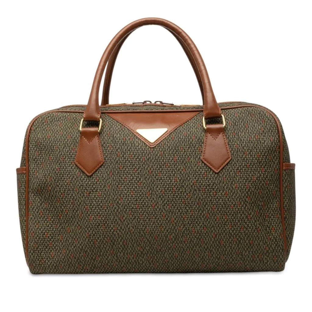 Saint Laurent PVC Boston Bag Green Plastic Very good - Front View