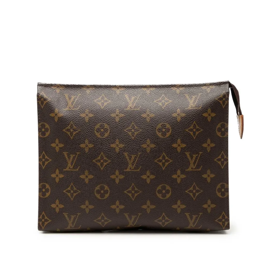 Louis Vuitton Monogram Toiletry Pouch 26 Brown Very good - Front View
