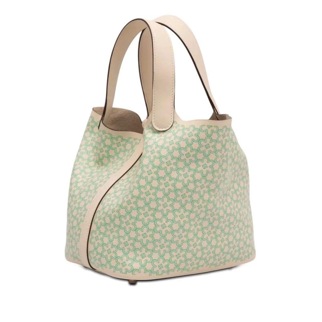 Hermès Swift Lucky Daisy Picotin Lock 18 White Leather Very good - Back View