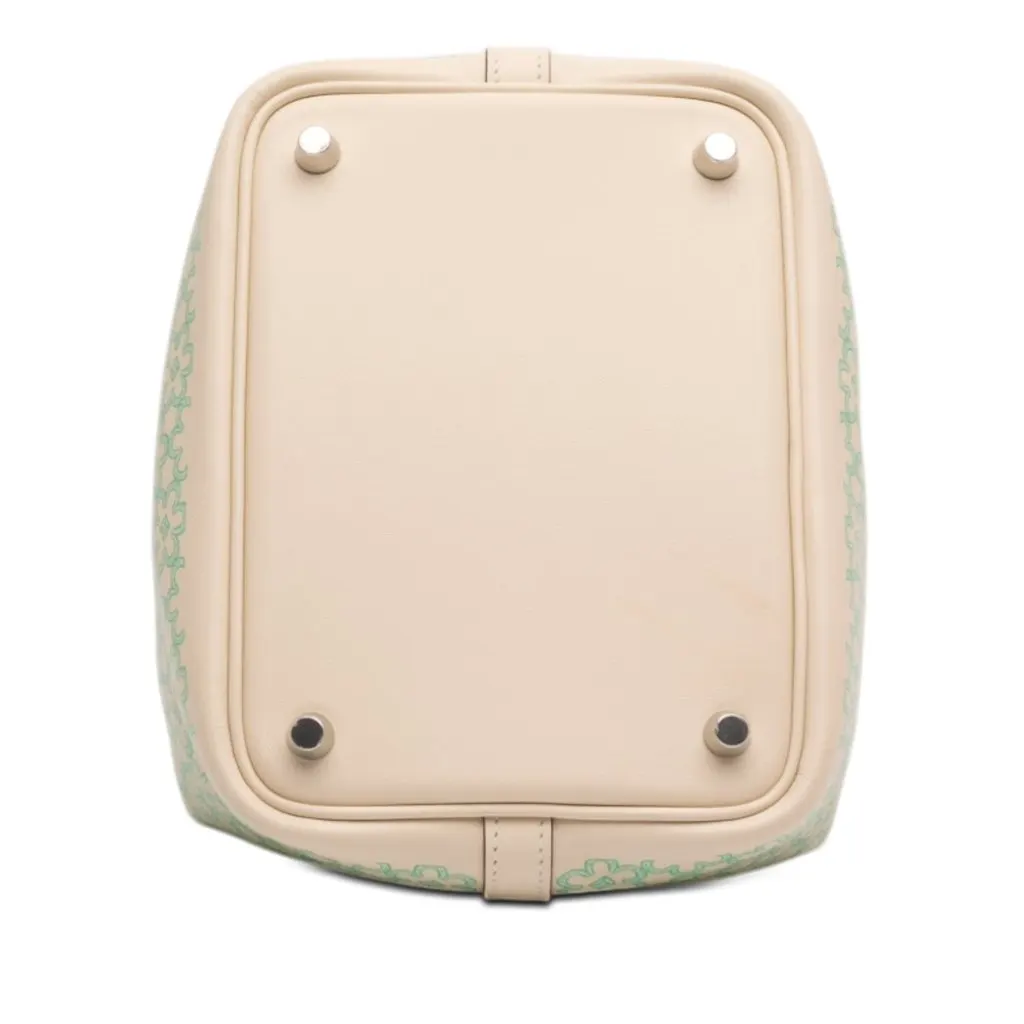 Hermès Swift Lucky Daisy Picotin Lock 18 White Leather Very good - Inside View