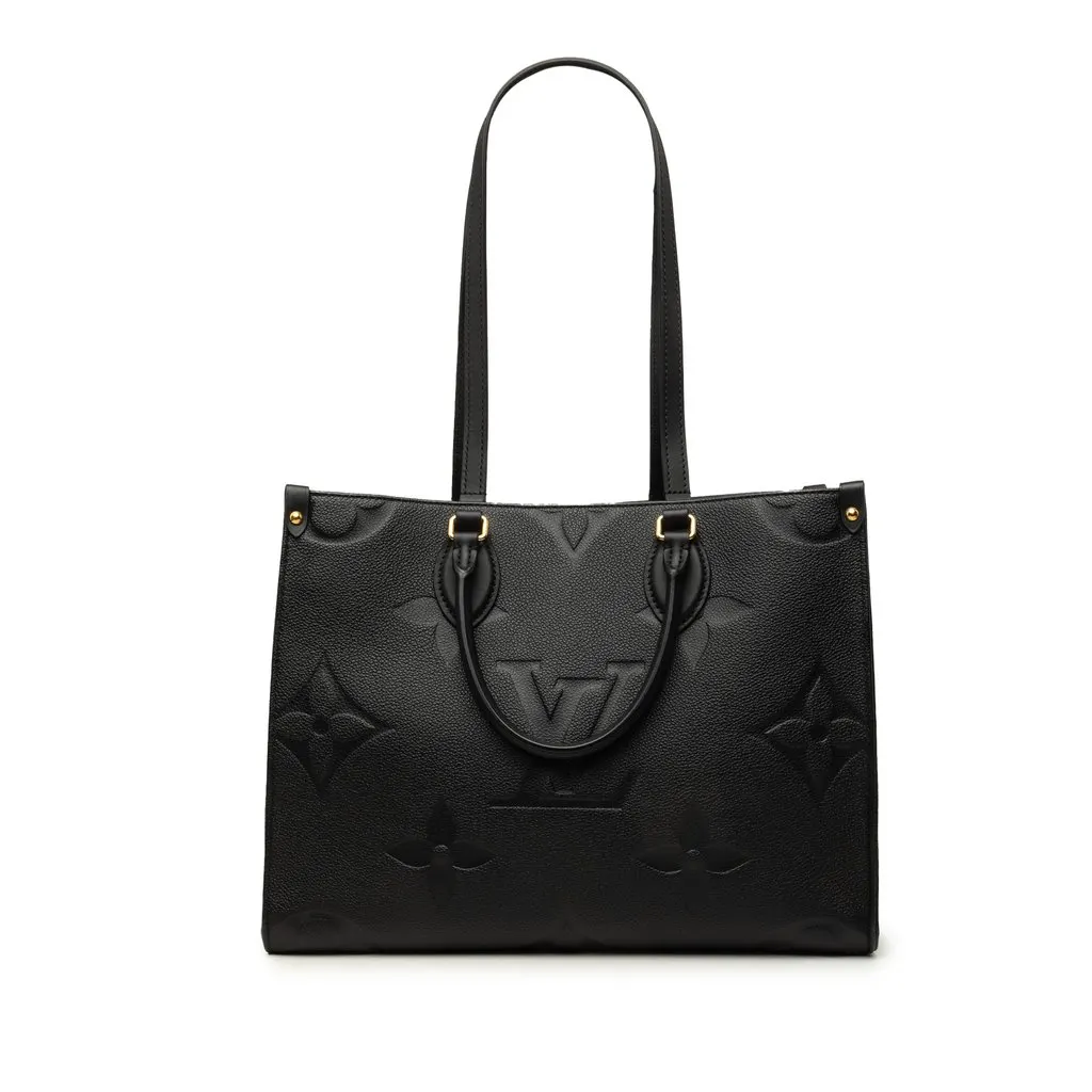 Louis Vuitton Monogram Empreinte Onthego MM Black Leather Very good - Front View