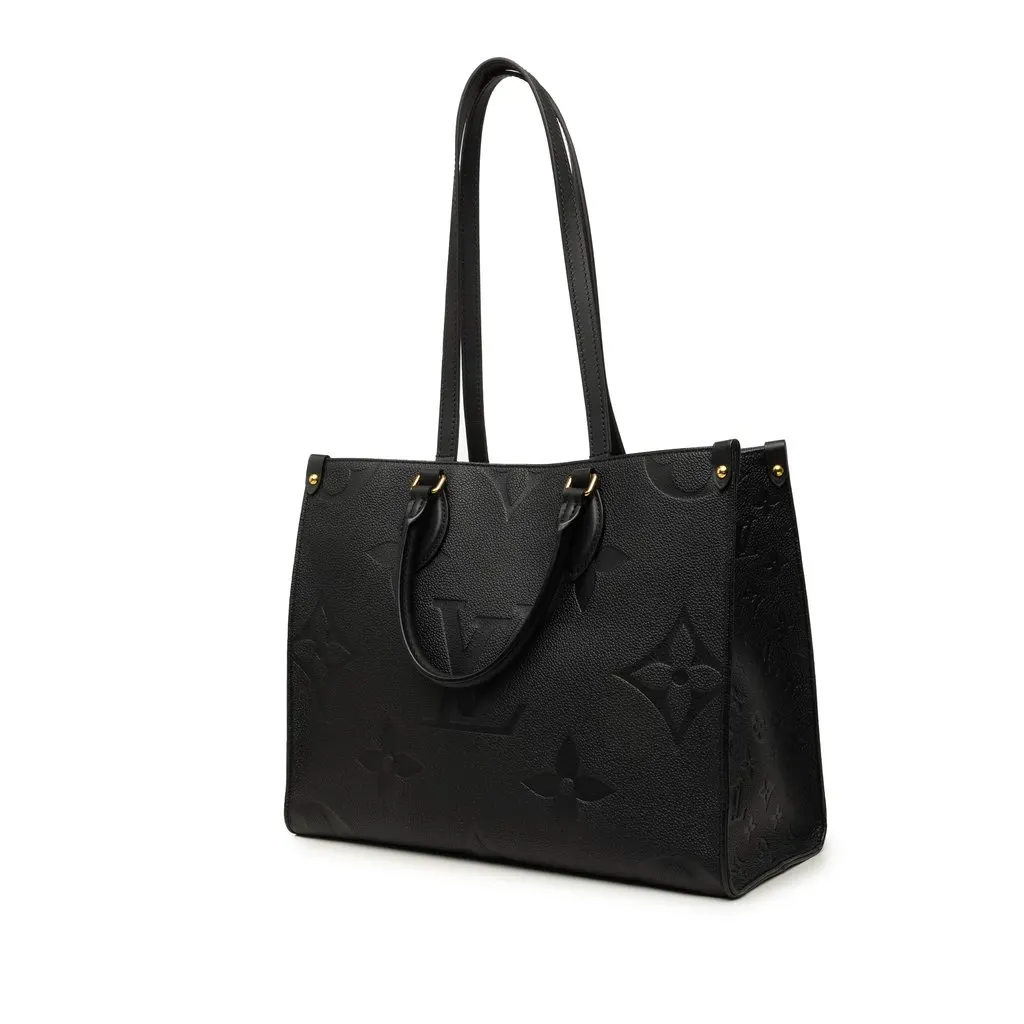 Louis Vuitton Monogram Empreinte Onthego MM Black Leather Very good - Back View
