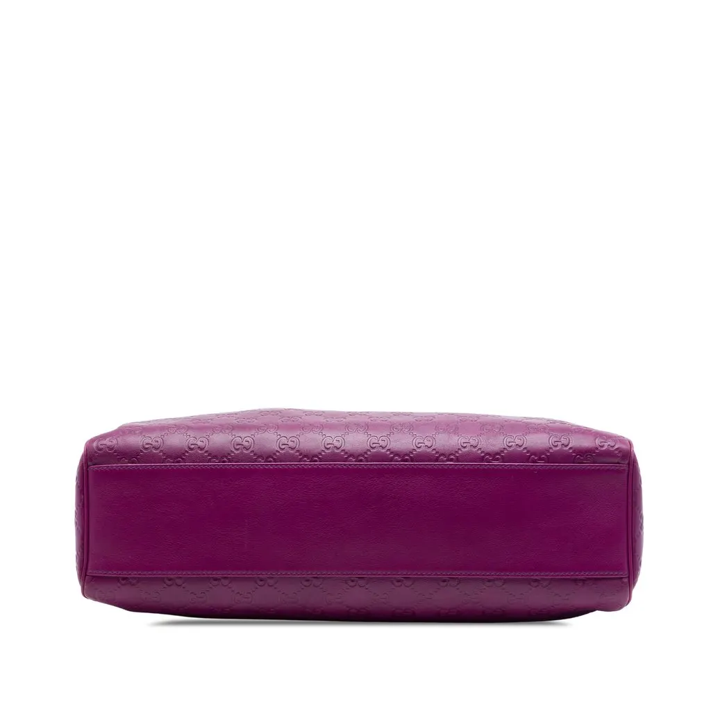 Gucci Guccissima Charmy Shoulder Bag Purple Leather Very good - Inside View