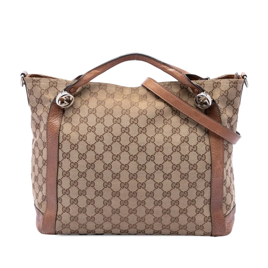 Gucci Medium GG Canvas Miss GG Satchel Beige Very good - Front View