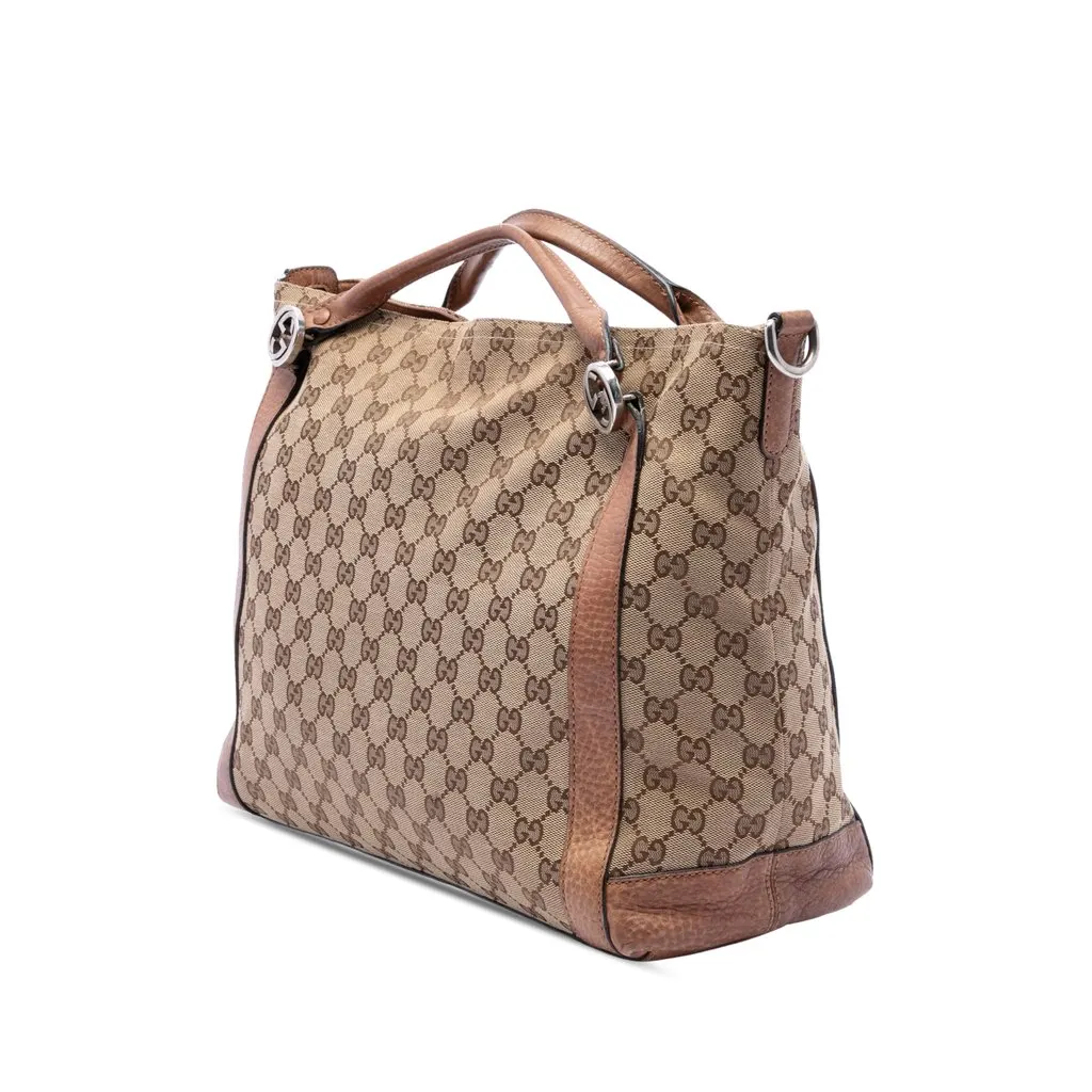 Gucci Medium GG Canvas Miss GG Satchel Beige Very good - Back View