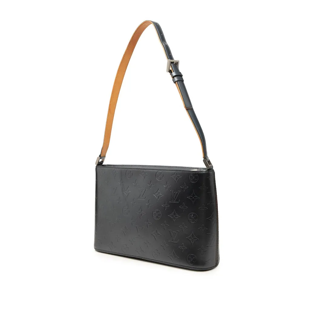 Louis Vuitton Monogram Mat Alston Blue Leather Good - Back View