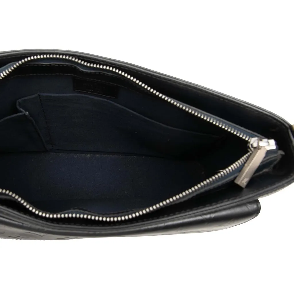 Louis Vuitton Monogram Mat Alston Blue Leather Good - Model View
