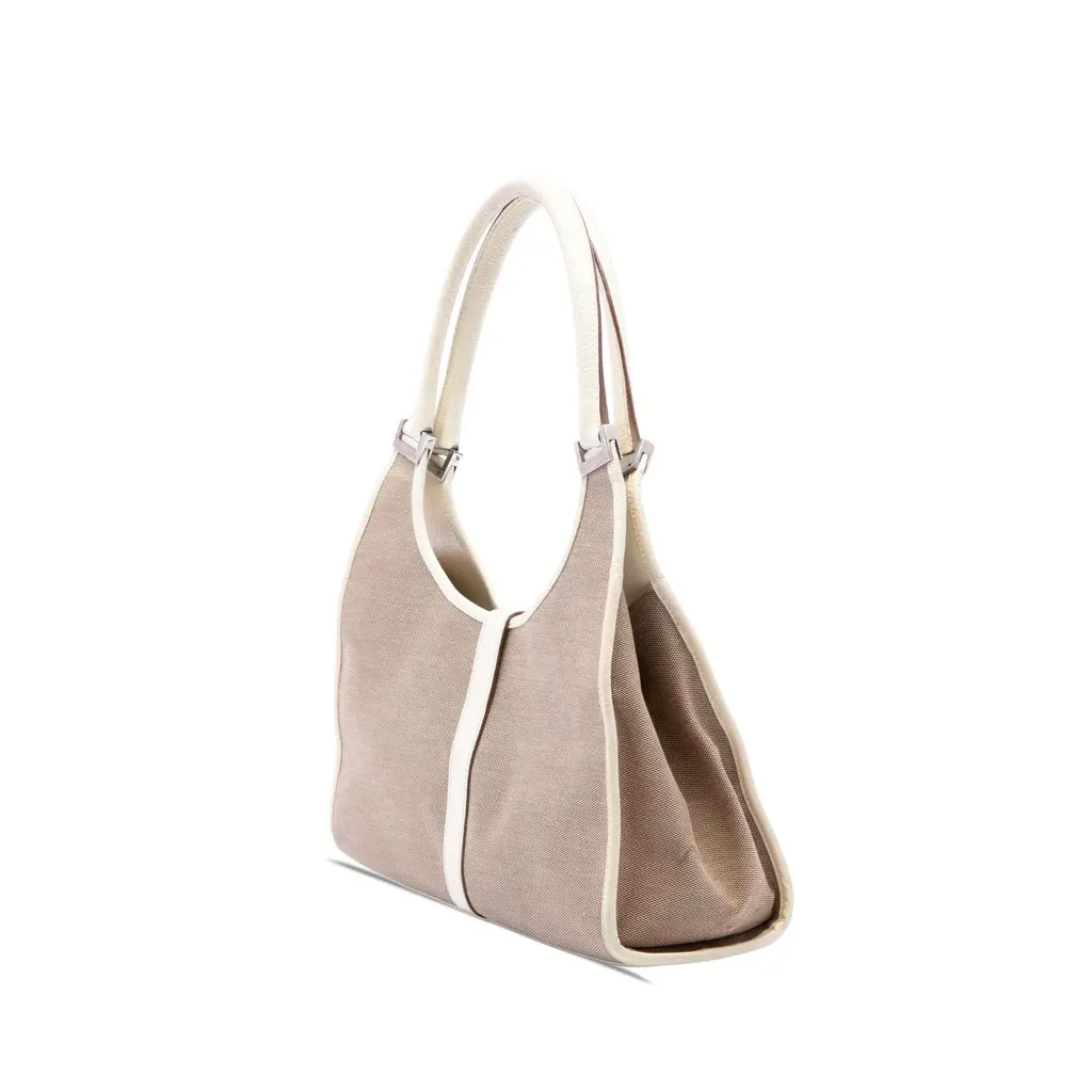 Gucci Canvas Jackie Bardot Shoulder Bag Brown Canvas Very good - Back View