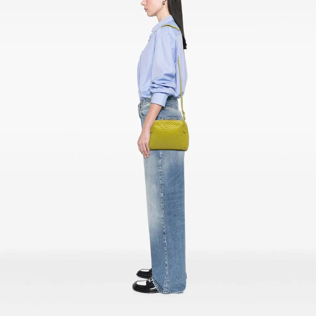 Bottega Veneta Nappa Intrecciato Nodini Crossbody Yellow Leather Very good - Box View