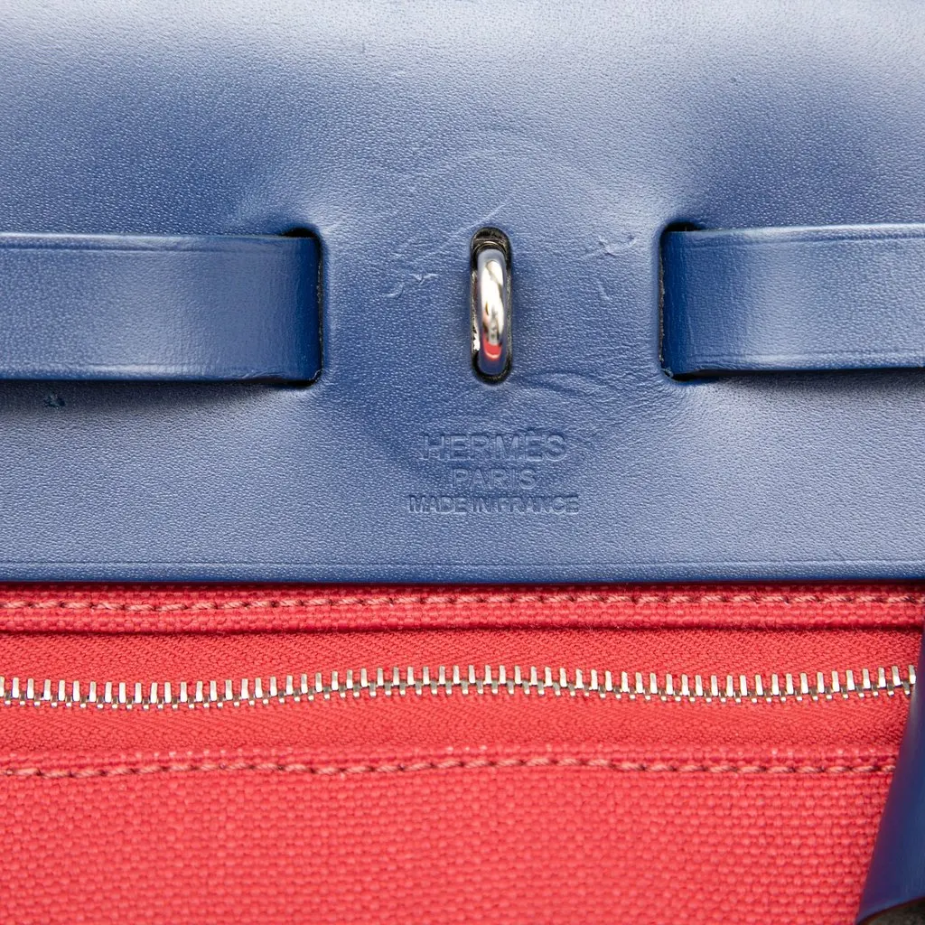 Hermès Toile Herbag Zip 31 Red Very good - Box View