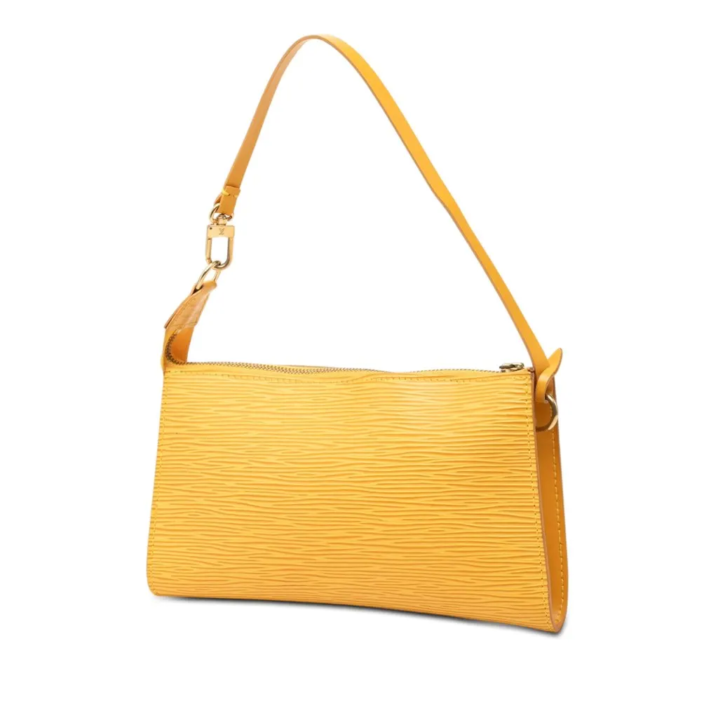 Louis Vuitton Epi Pochette Accessoires Yellow Leather Very good - Back View
