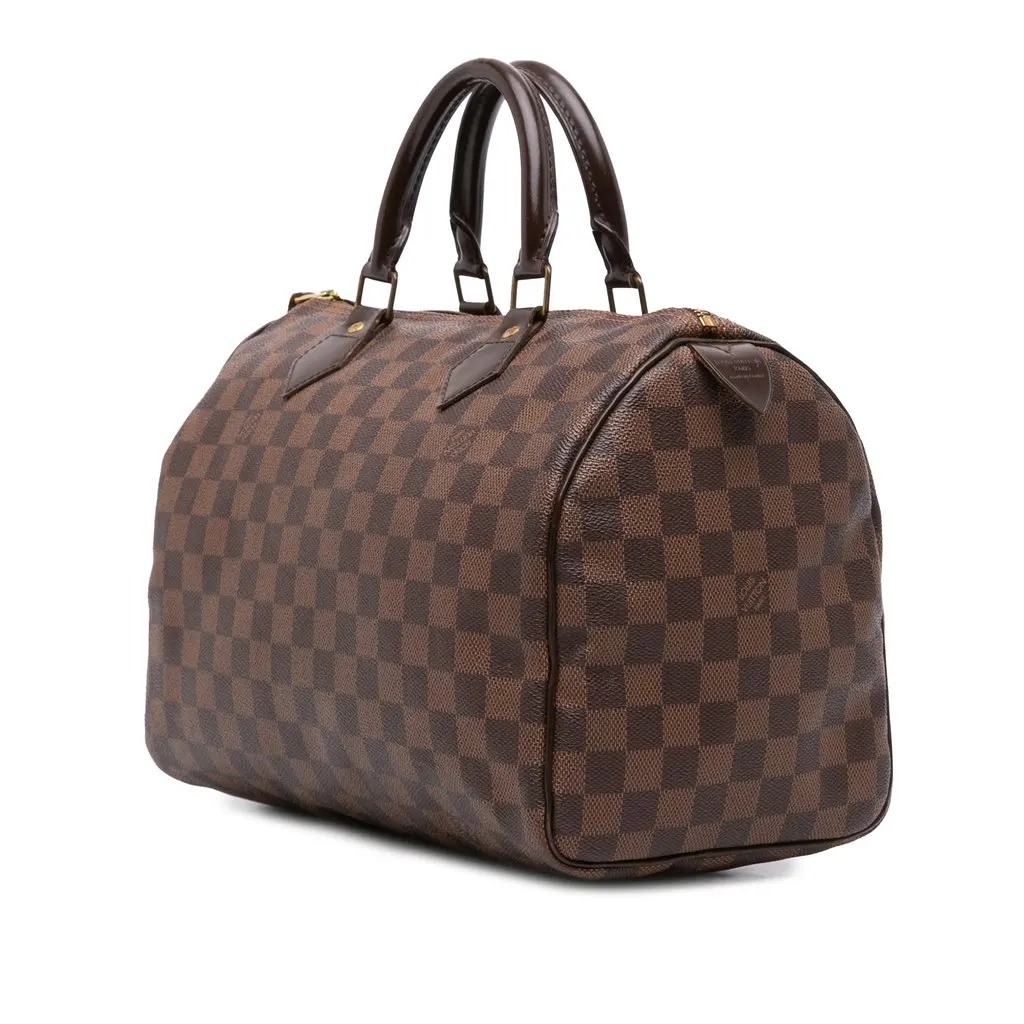 Louis Vuitton Damier Ebene Speedy 30 Brown Canvas Very good - Back View