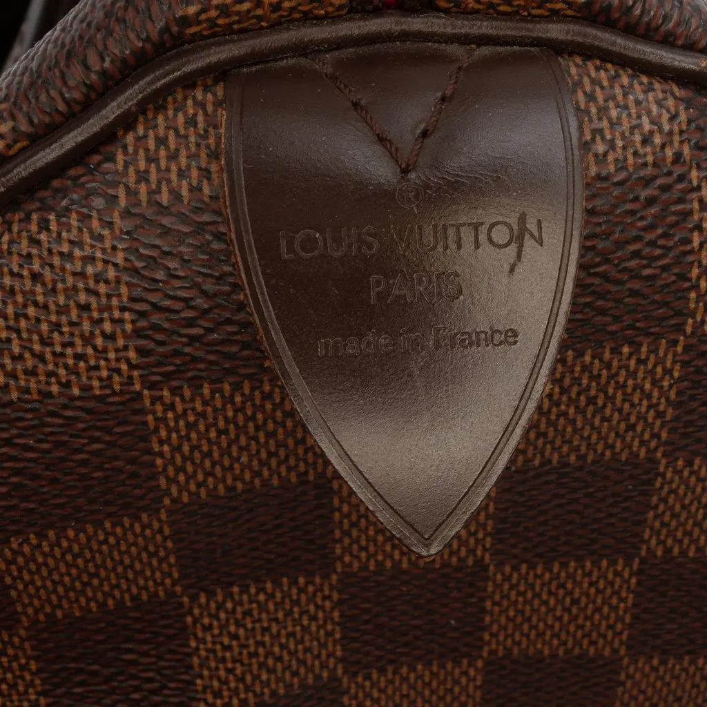Louis Vuitton Damier Ebene Speedy 30 Brown Canvas Very good - Box View