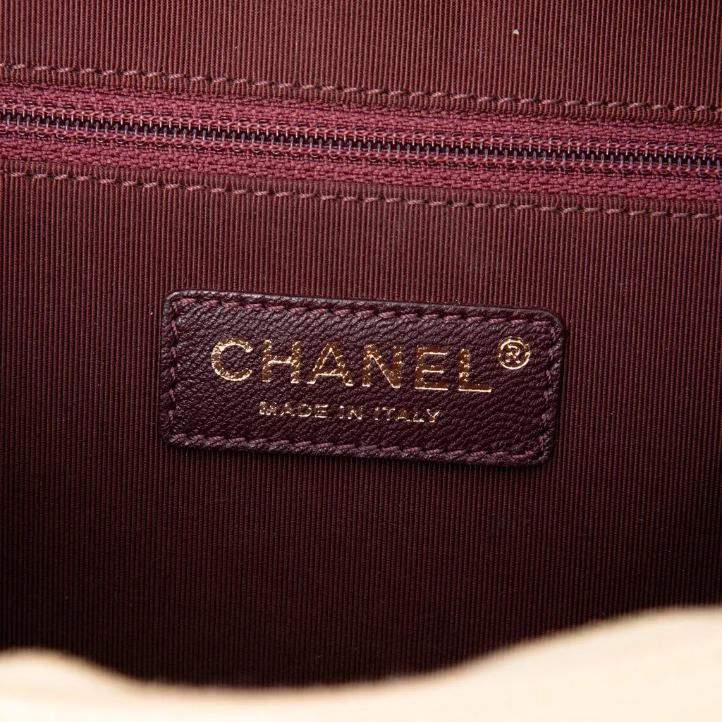 Chanel Small Quilted Lambskin Coco Boy Camera Bag Gold Leather Very good - Box View