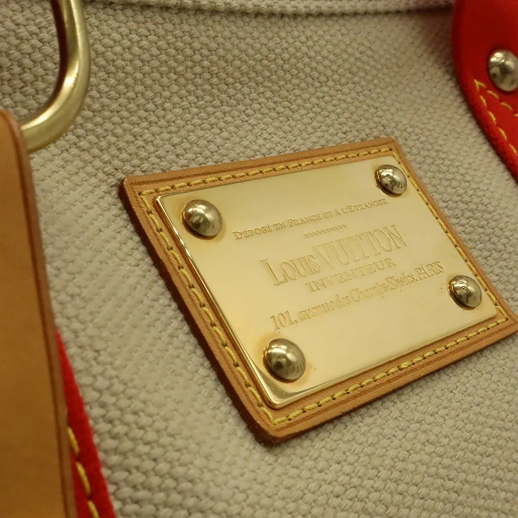 Louis Vuitton Antigua Cabas MM Beige Very good - Model View