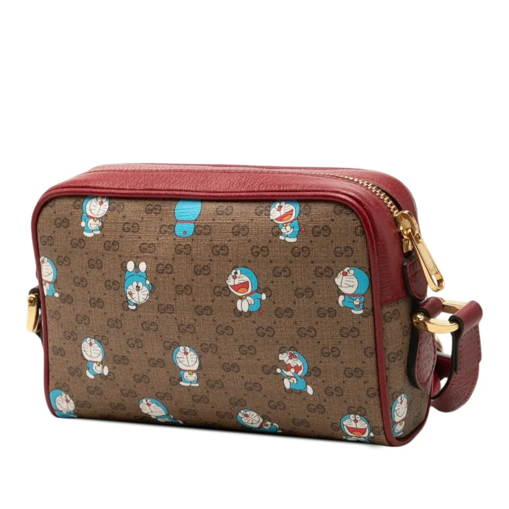 Gucci Mini GG Supreme Doraemon Camera Bag Beige Very good - Back View