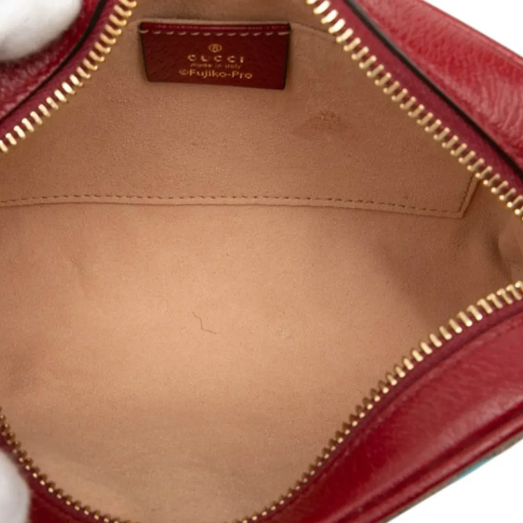 Gucci Mini GG Supreme Doraemon Camera Bag Beige Very good - Model View