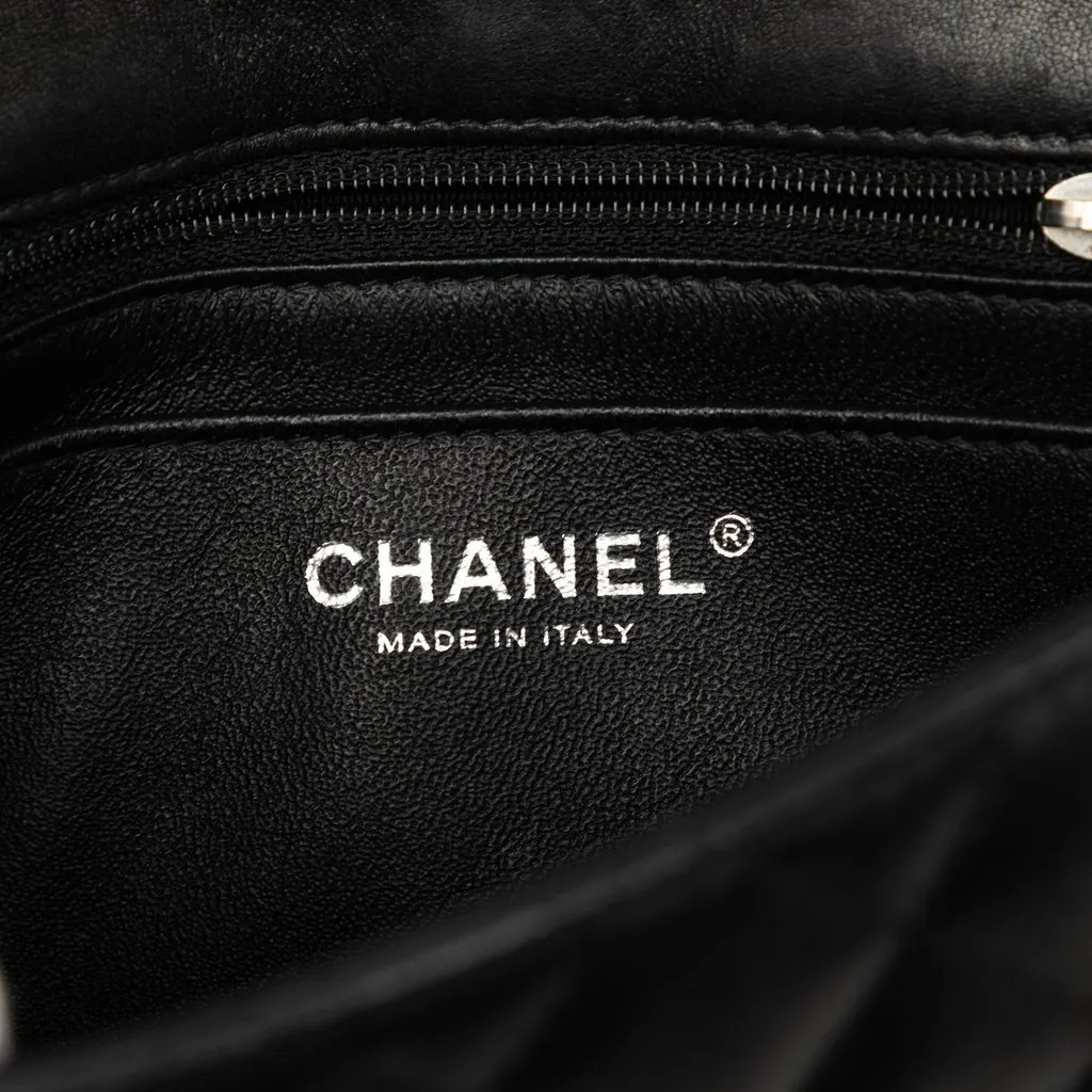 Chanel Mini Rectangular Classic Lambskin Valentines Heart Charms Single Flap Black Leather Very good - Box View