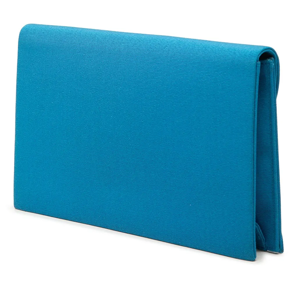 Saint Laurent Jersey Star Envelope Clutch Blue Very good - Back View