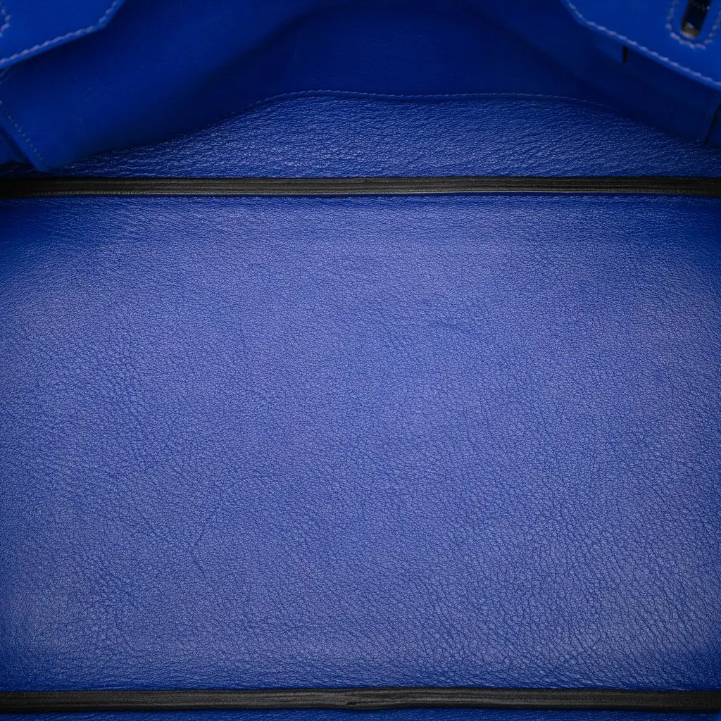 Hermès Swift Birkin Retourne 35 Blue Leather Very good - Model View