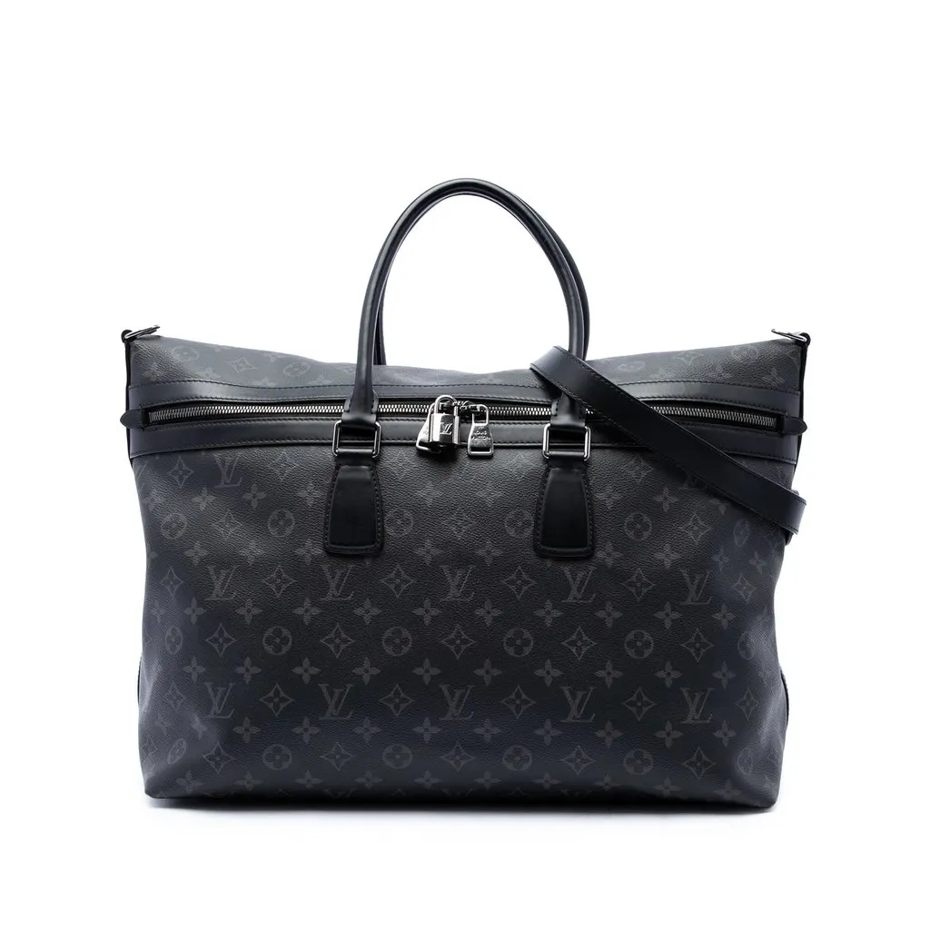 Louis Vuitton Monogram Eclipse Apollo All Day Black Canvas Good - Front View