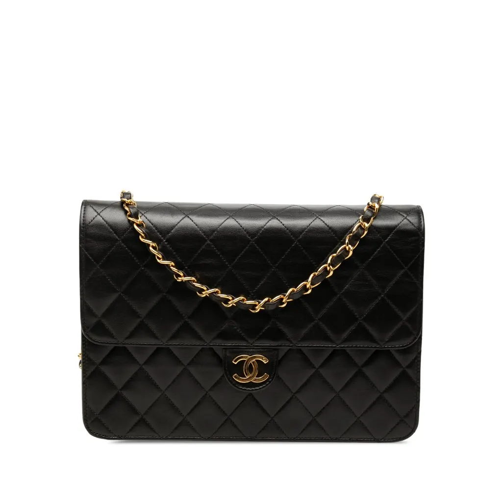 Chanel Medium CC Quilted Lambskin Single Flap