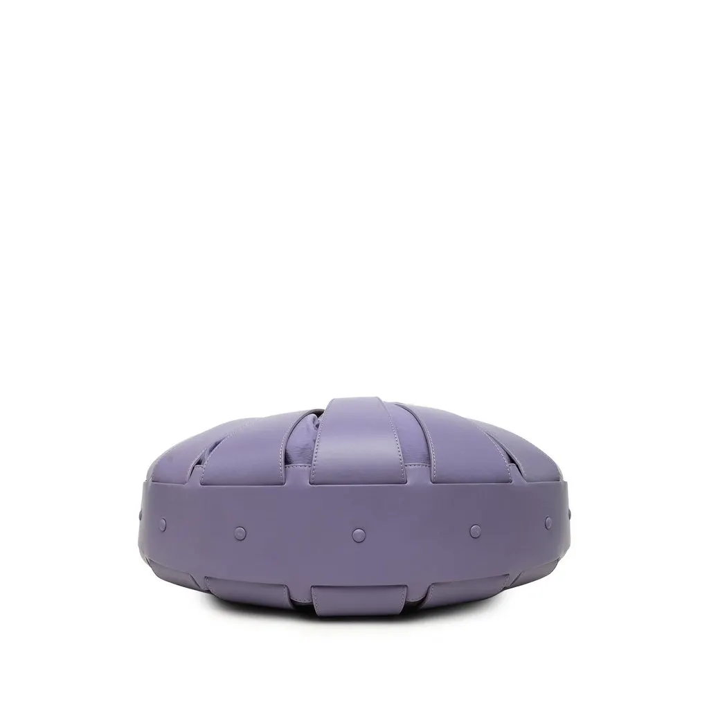 Bottega Veneta Medium Calfskin The Shell Satchel Purple Leather Very good - Inside View