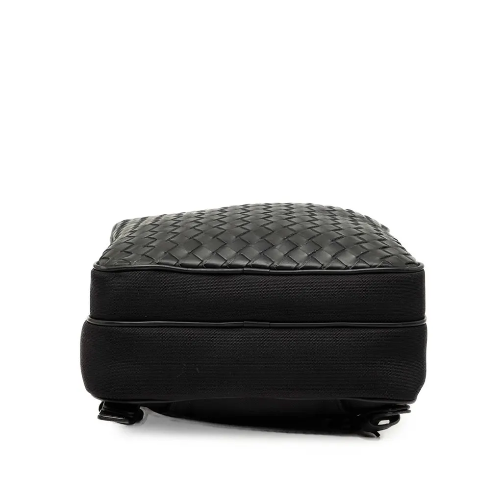 Bottega Veneta Canvas and Nappa Intrecciato Sling Bag Black Canvas Very good - Inside View
