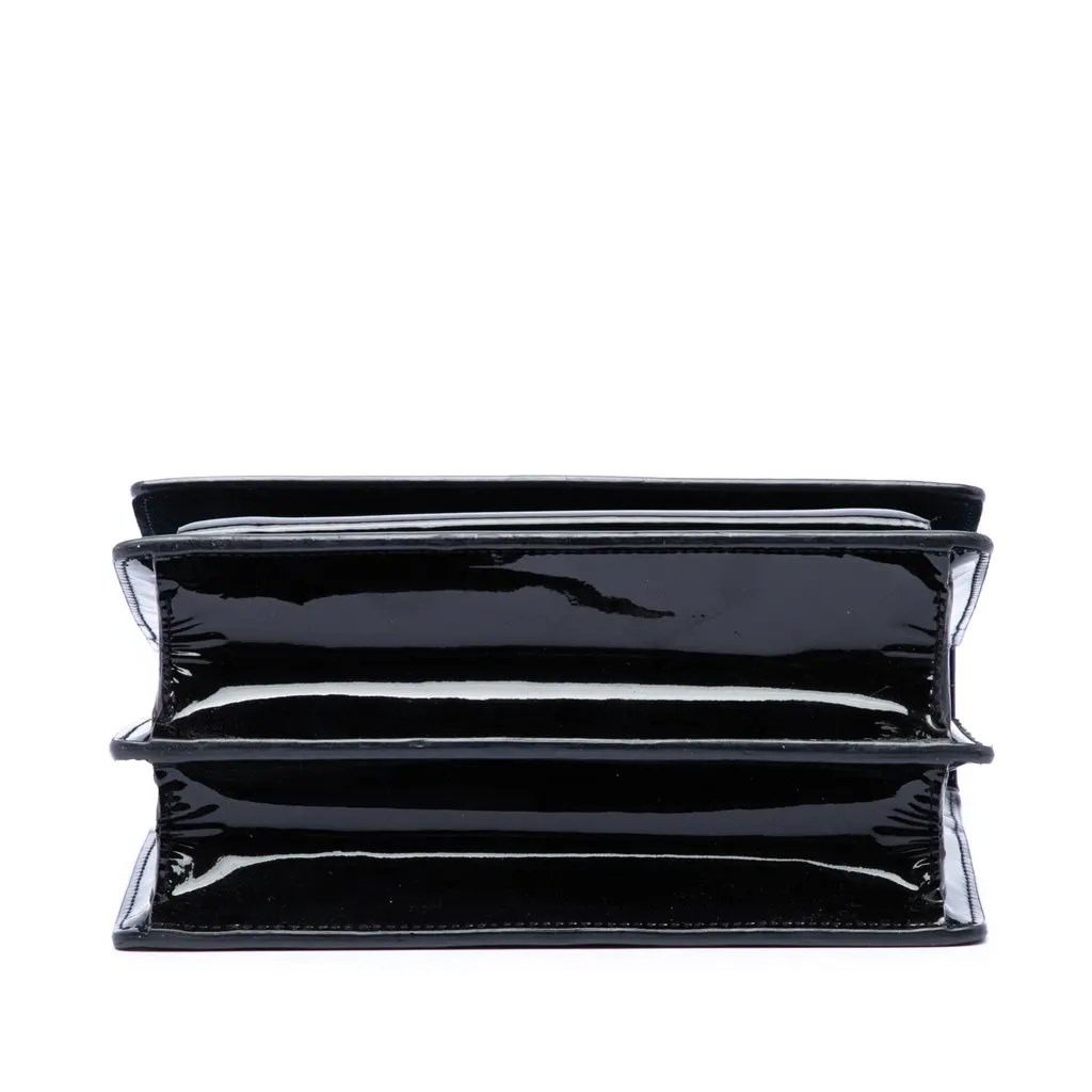 Saint Laurent Small Patent Monogram Sunset Crossbody Black Leather Very good - Inside View