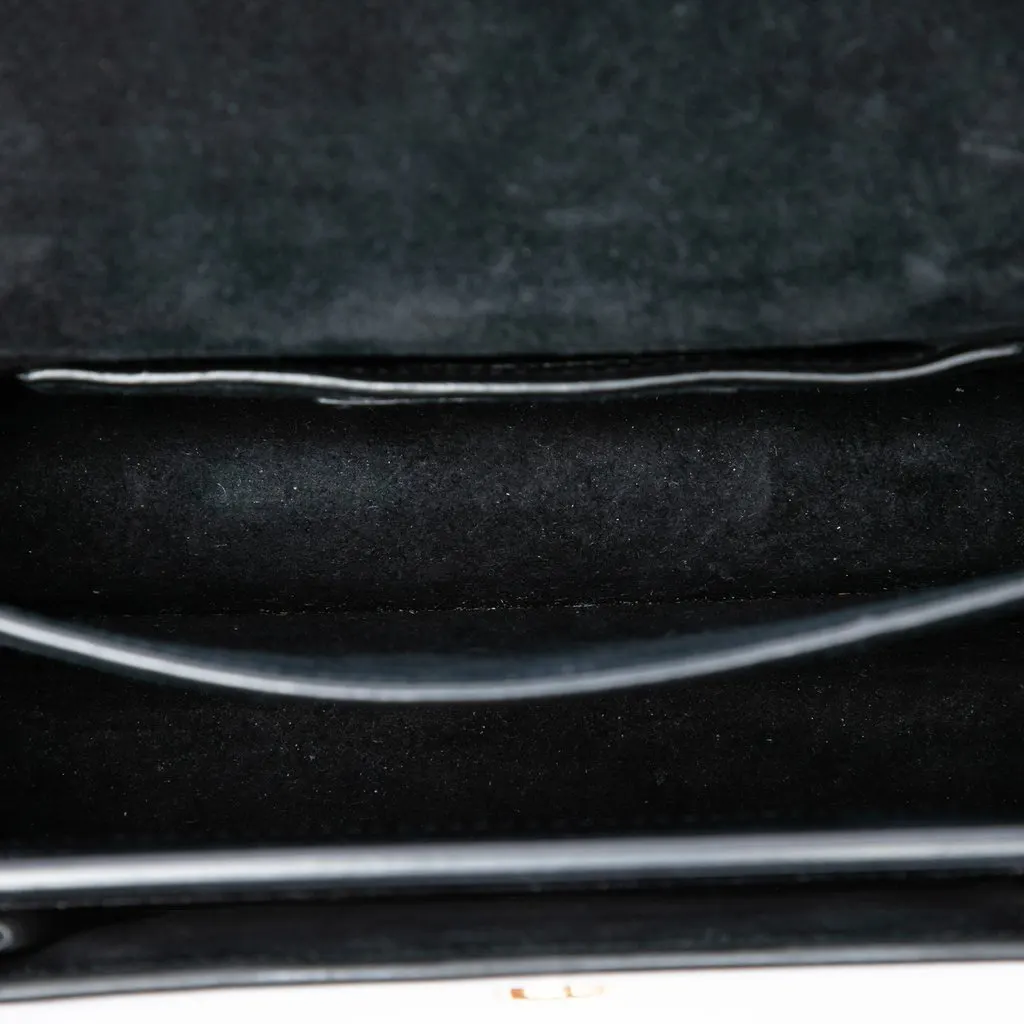 Saint Laurent Small Patent Monogram Sunset Crossbody Black Leather Very good - Model View