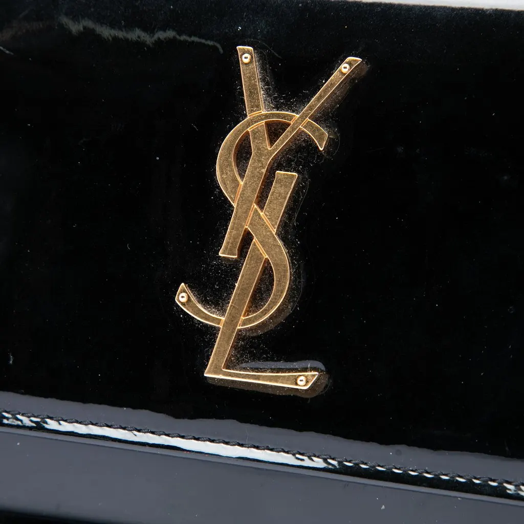 Saint Laurent Small Patent Monogram Sunset Crossbody Black Leather Very good - Box View
