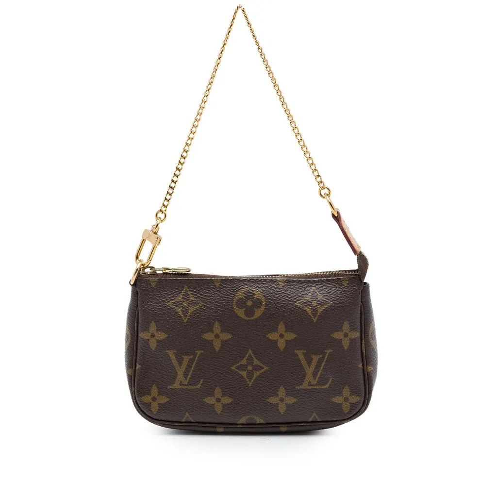 Louis Vuitton Monogram Mini Pochette Accessoires Brown Canvas Very good - Front View