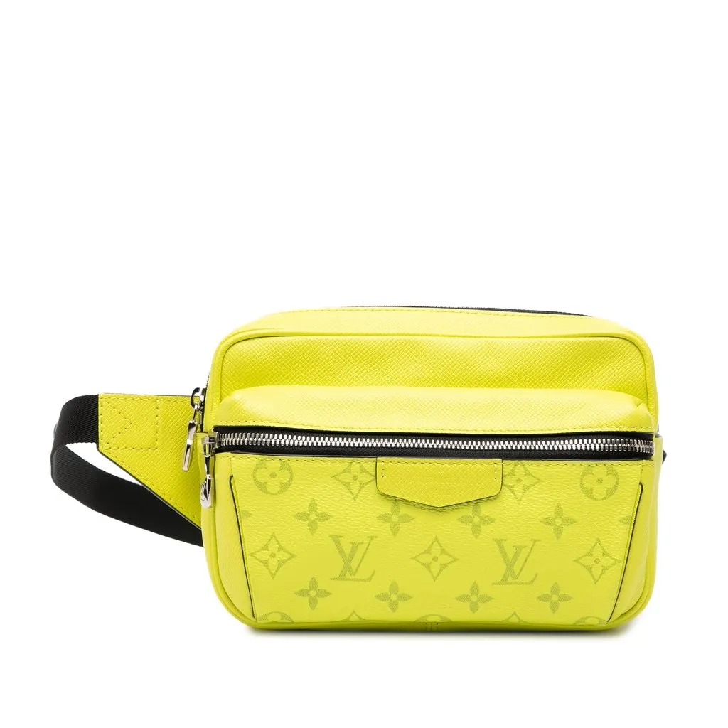 Louis Vuitton Monogram Taigarama Outdoor Bumbag Yellow Leather Very good - Front View