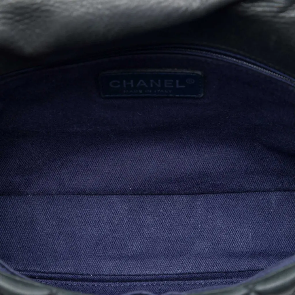 Chanel Large Quilted Iridescent Calfskin New Bubble Flap MultiColor Leather Very good - Model View