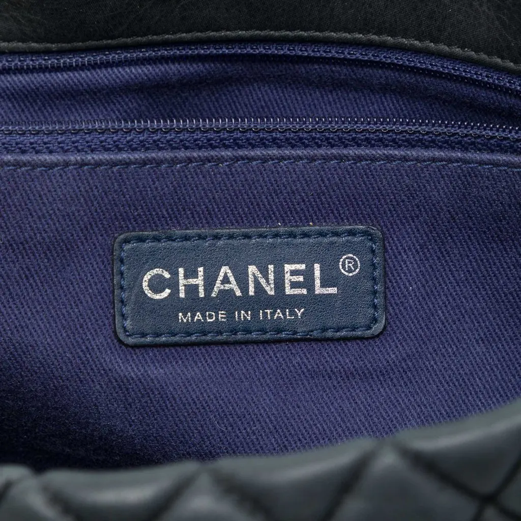 Chanel Large Quilted Iridescent Calfskin New Bubble Flap MultiColor Leather Very good - Box View