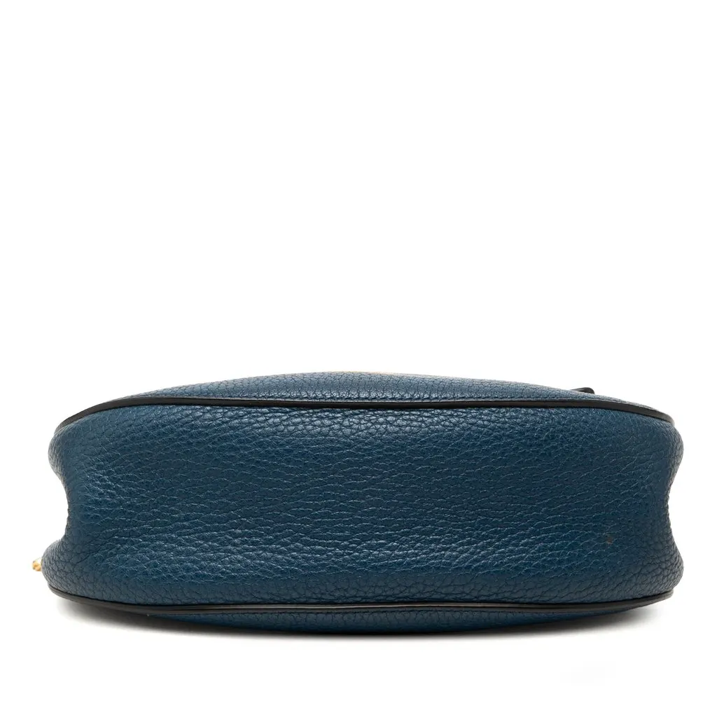 Chloé Small Leather Drew Crossbody Blue Leather Very good - Inside View