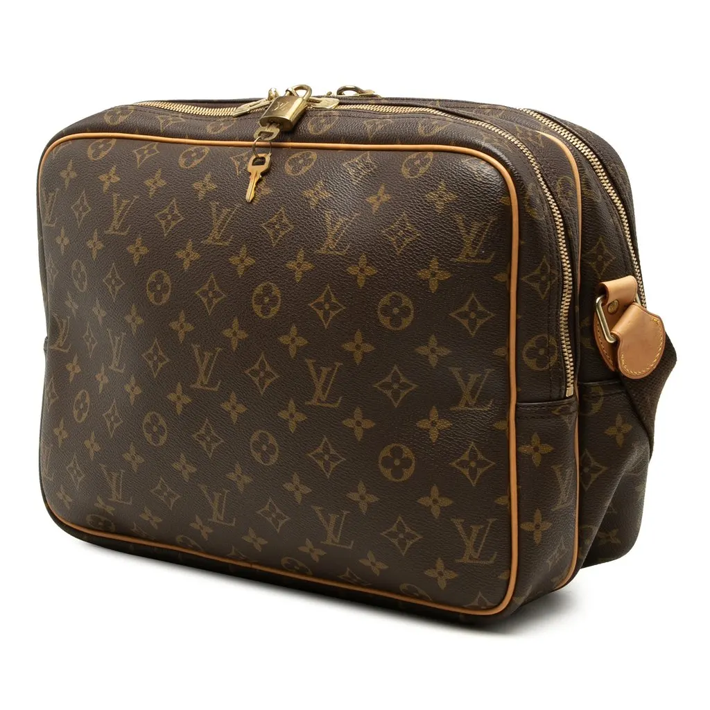 Louis Vuitton Monogram Reporter GM Brown Canvas Very good - Back View