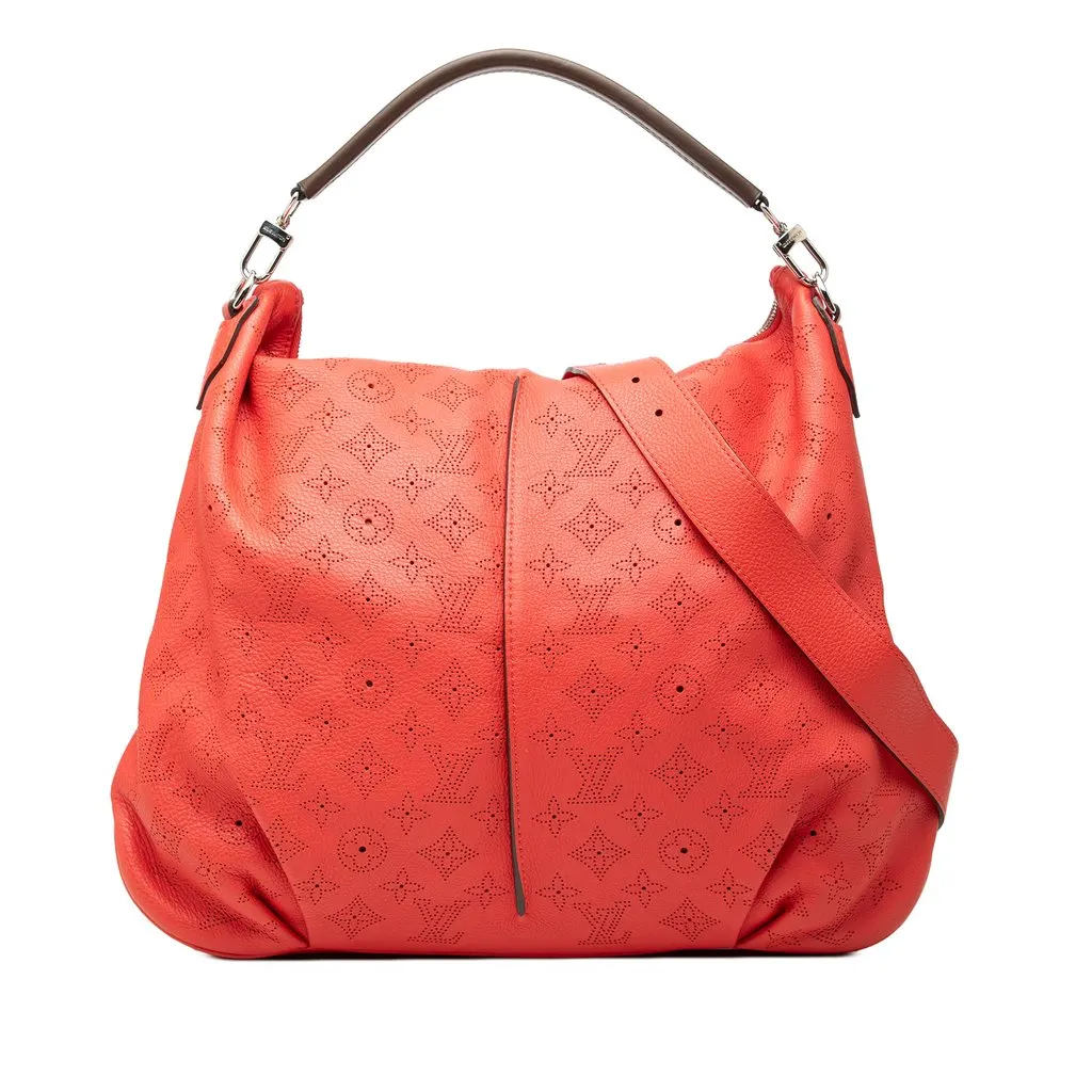 Louis Vuitton Monogram Mahina Selene MM Red Leather Very good - Front View