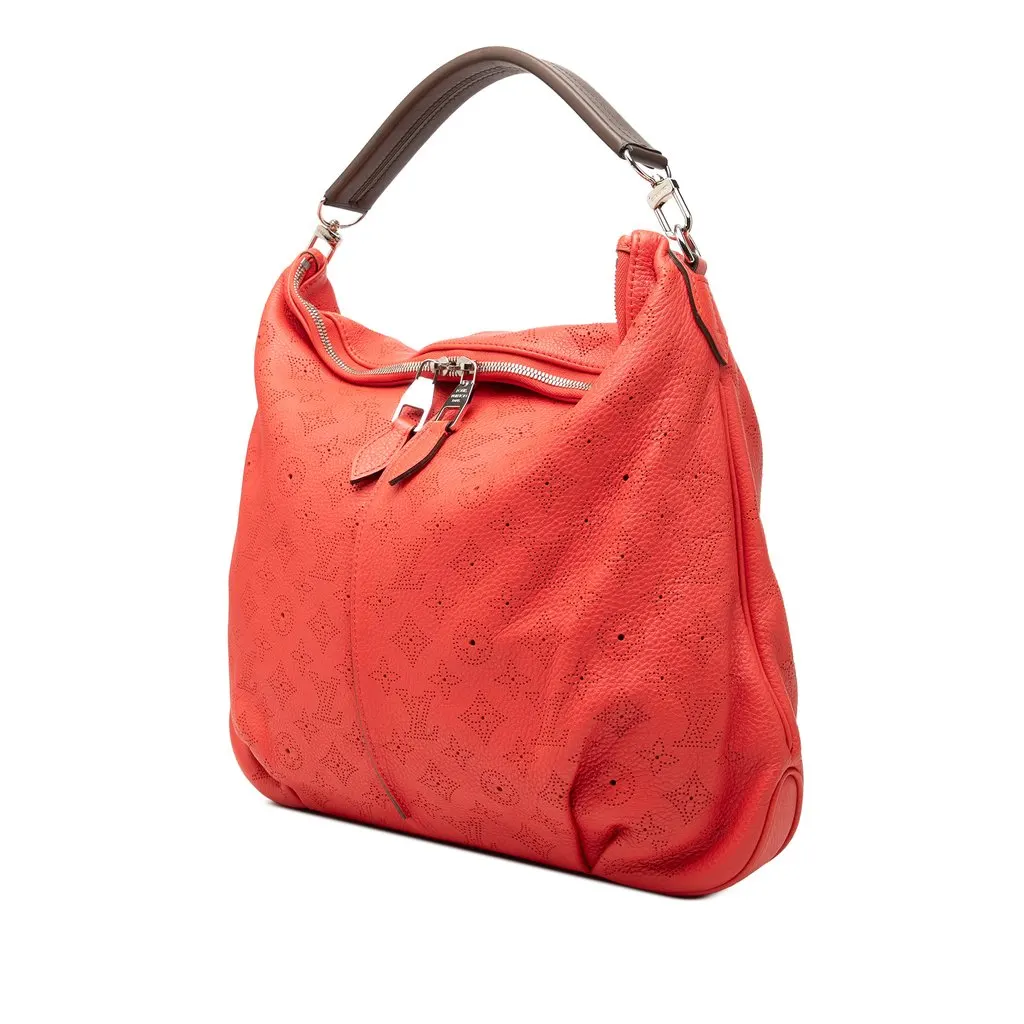 Louis Vuitton Monogram Mahina Selene MM Red Leather Very good - Back View