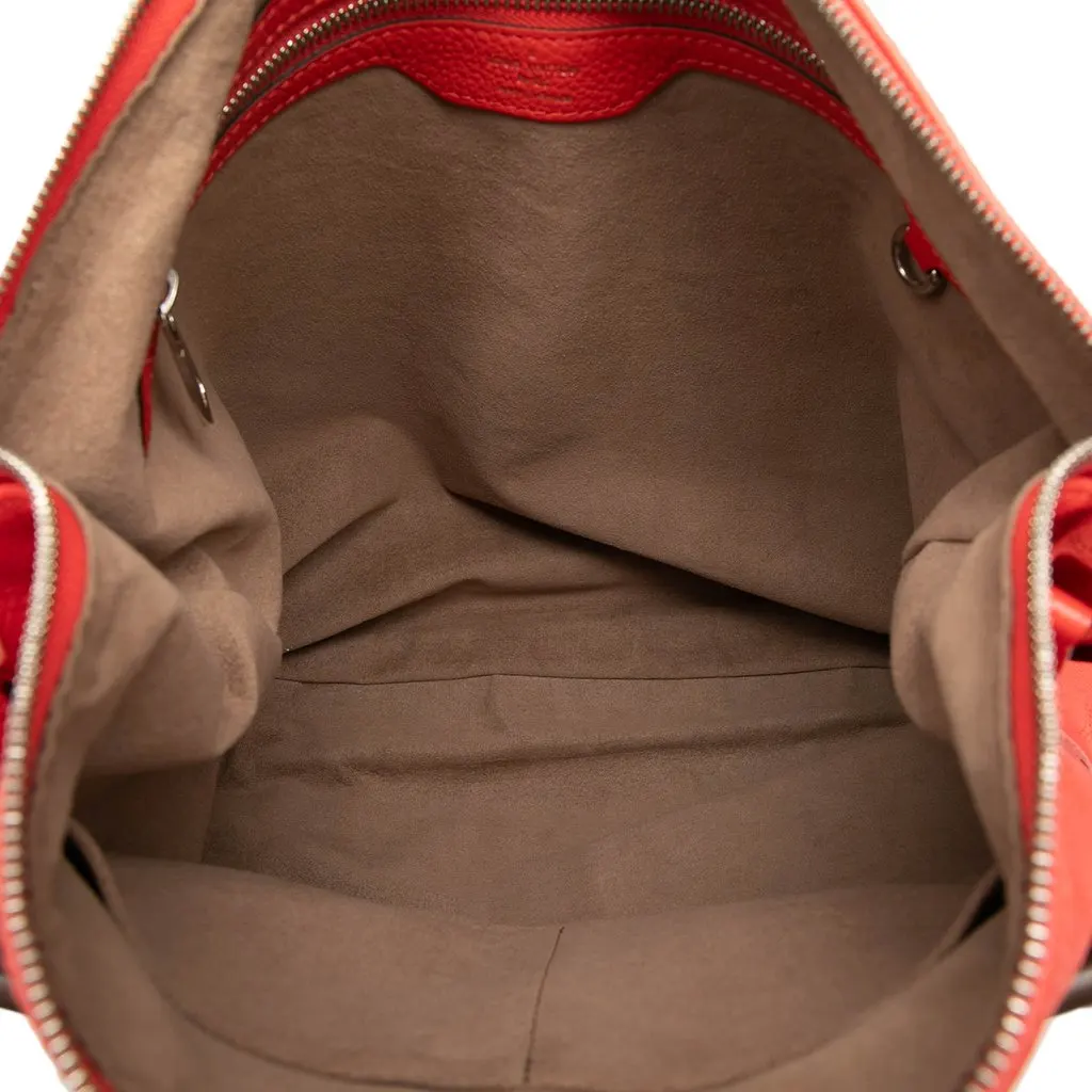 Louis Vuitton Monogram Mahina Selene MM Red Leather Very good - Model View