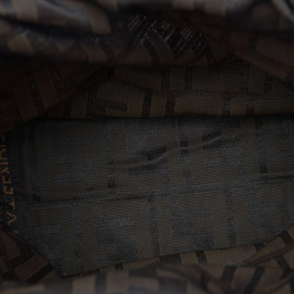 Fendi Zucca Canvas Tote Brown Good - Model View