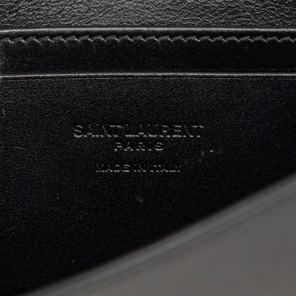Saint Laurent Smooth Calfskin Crossbody Black Leather Good - Box View