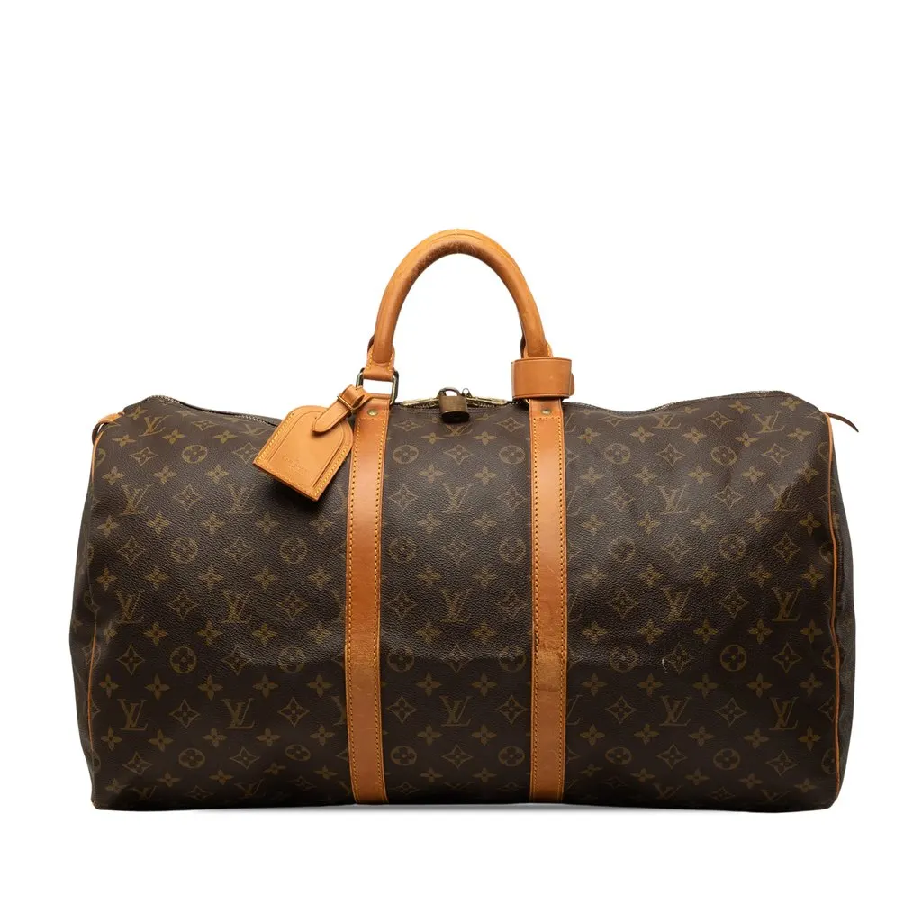 y*o様 〜7/5大幅値下げ【廃盤品】保存袋付 LOUIS VUITTON カバ Louis Vuitton Monogram Keepall 55 Brown X-Large | Pre-Owned
