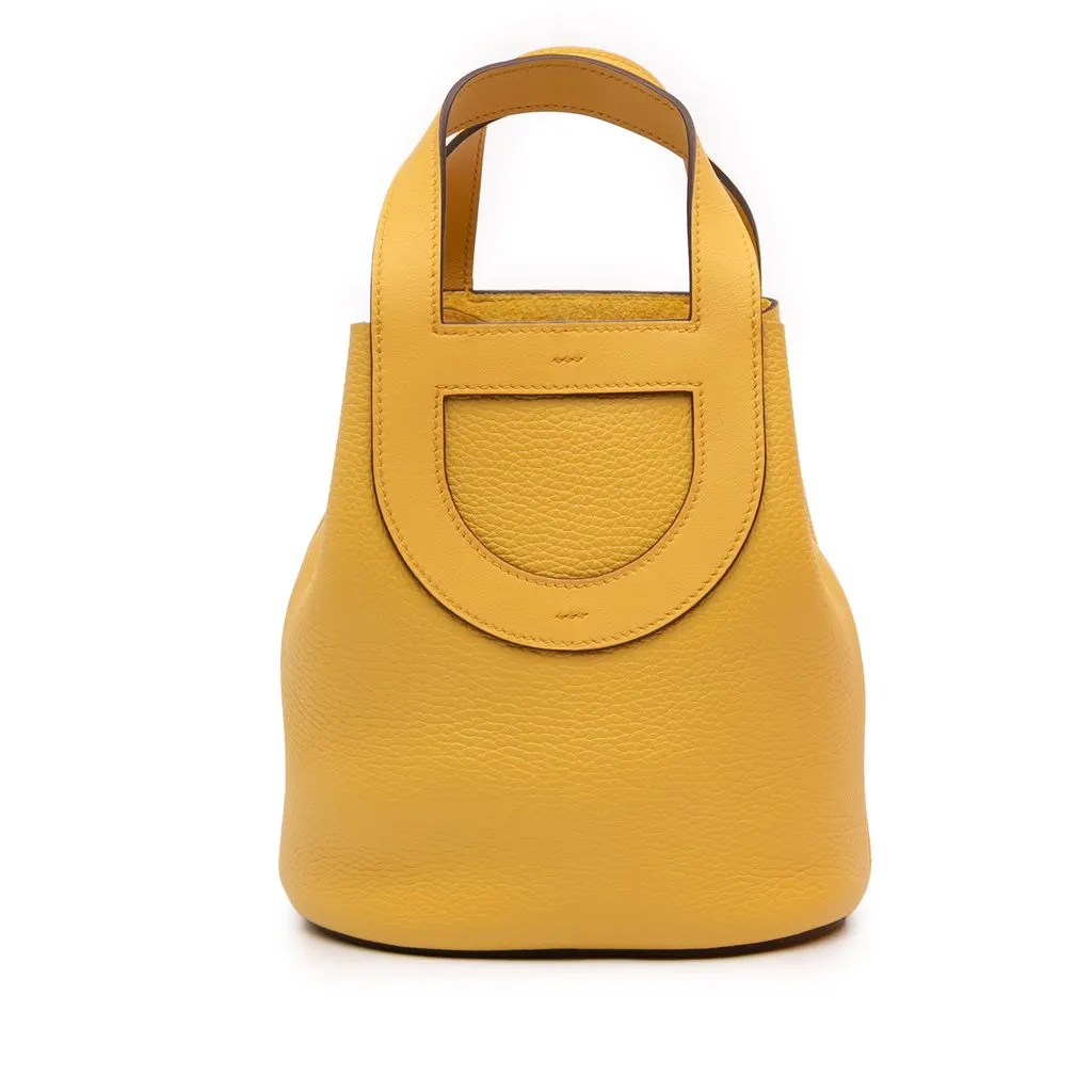 Hermès Clemence and Swift In The Loop 18 Yellow Leather Good - Front View
