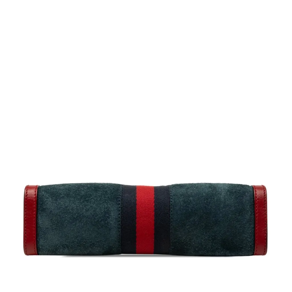 Gucci Small Suede Web Ophidia Chain Crossbody Blue Suede Very good - Inside View