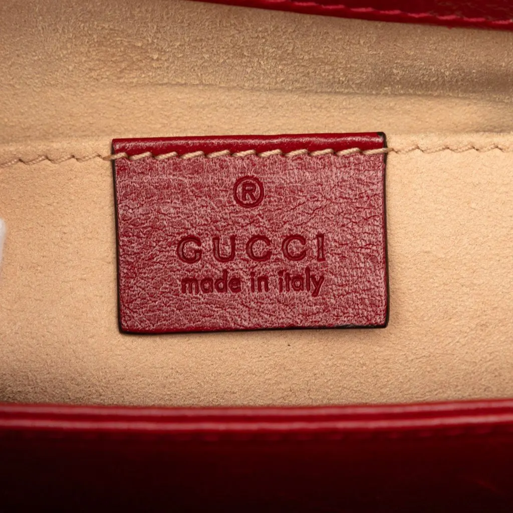Gucci Small Suede Web Ophidia Chain Crossbody Blue Suede Very good - Box View