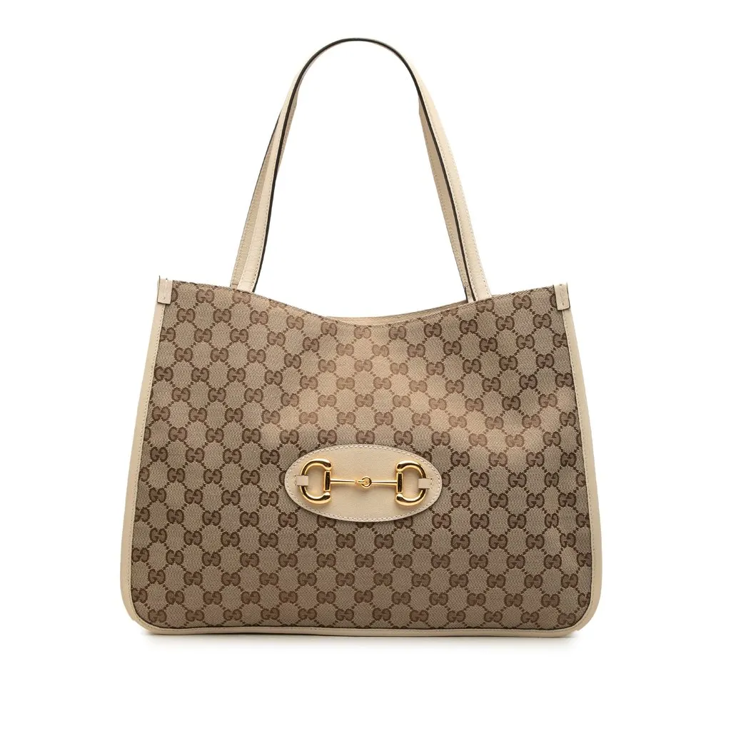 Gucci Medium Canvas Horsebit 1955 Tote