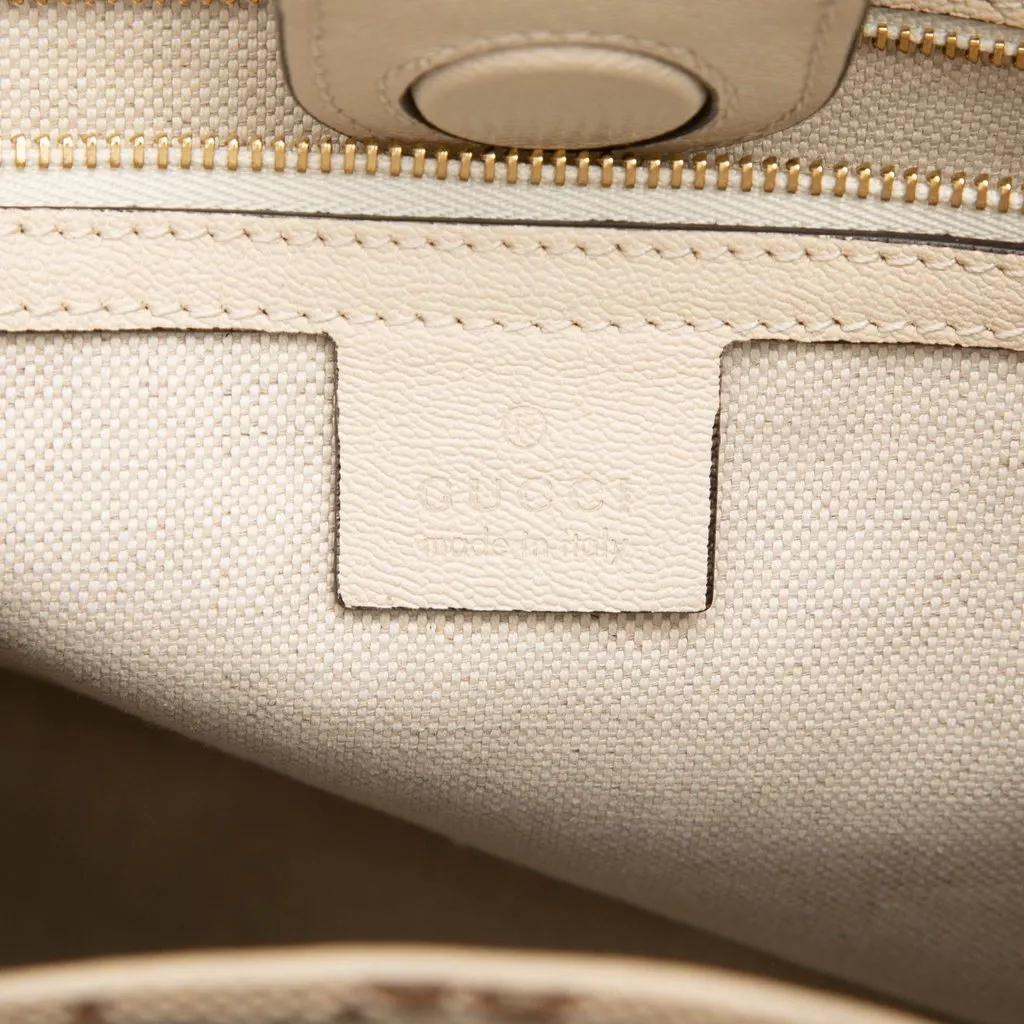 Gucci Medium Canvas Horsebit 1955 Tote Beige Very good - Box View