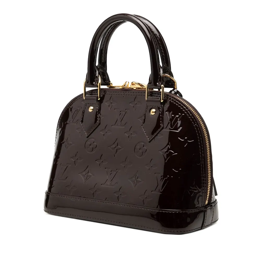 Louis Vuitton Monogram Vernis Alma BB Purple Leather Very good - Back View