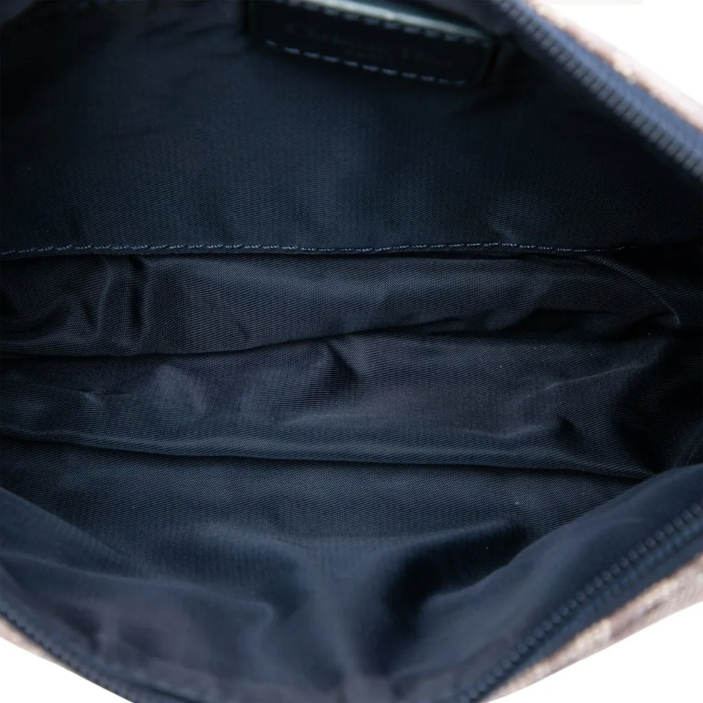 Dior Diorissimo Trotter Canvas Shoulder Bag Blue Canvas Very good - Model View